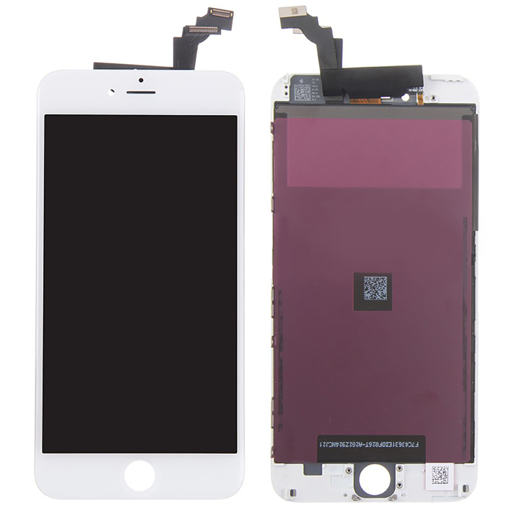 iPhone_6_Plus_White_LCD_and_Digitizer_glass_Screen_Replacement_-_Grade_A.jpg iPhone 6 Plus LCD Skærm (Refurb) - Hvid - Image 1