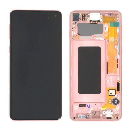 Samsung Galaxy s10-flamingo-pink display