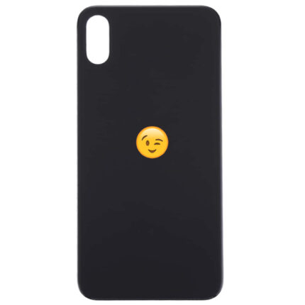 iPhone-XS-Max-Bagcover-med-Logo-Large-Hole-Black