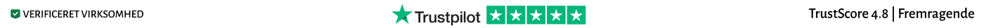 Trustpilot banner 5 stjerner